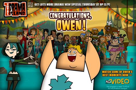 Gameshow mode only Previous challenges. . Who won in total drama island